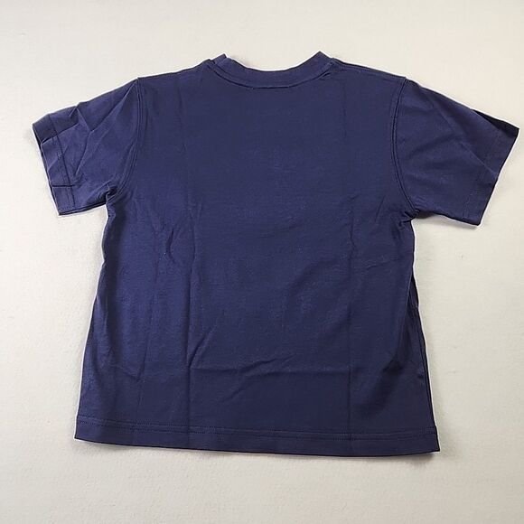 Walt Disney Mickey Mouse T-Shirt Kids Small Size 6 Blue Embroidered Cotton Tee - Picture 8 of 11